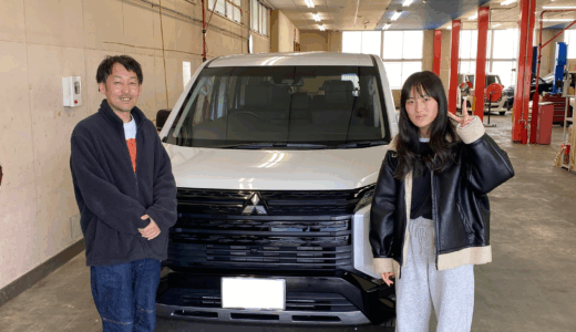 「O様、新型デリカＤ：５ご購入ありがとうございます！」